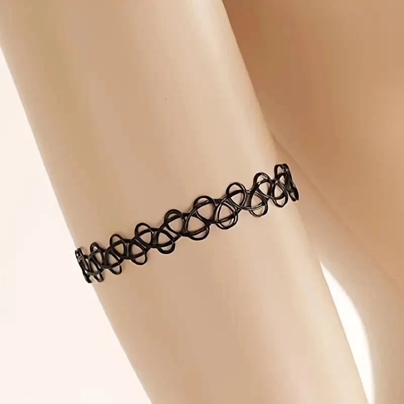 jewelry hollow tattoo weaving fishing line elastic mix necklace collar bracelet jewelry hollow tattoo weaving fishing line elastic mix necklace collar bracelet