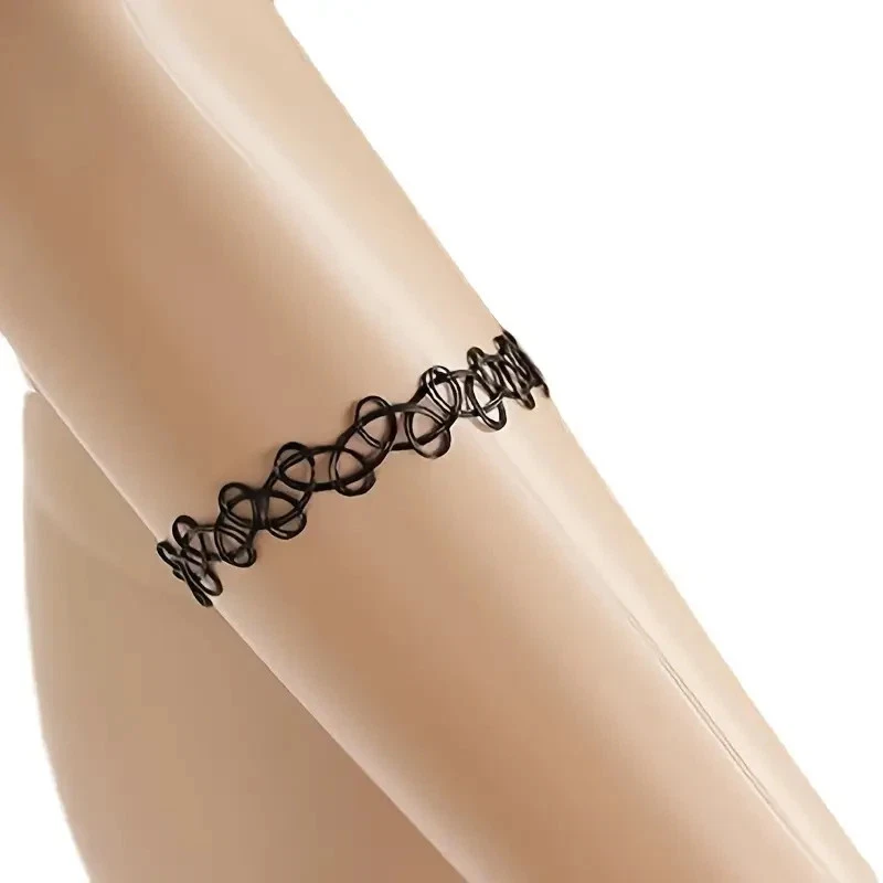 jewelry hollow tattoo weaving fishing line elastic mix necklace collar bracelet jewelry hollow tattoo weaving fishing line elastic mix necklace collar bracelet